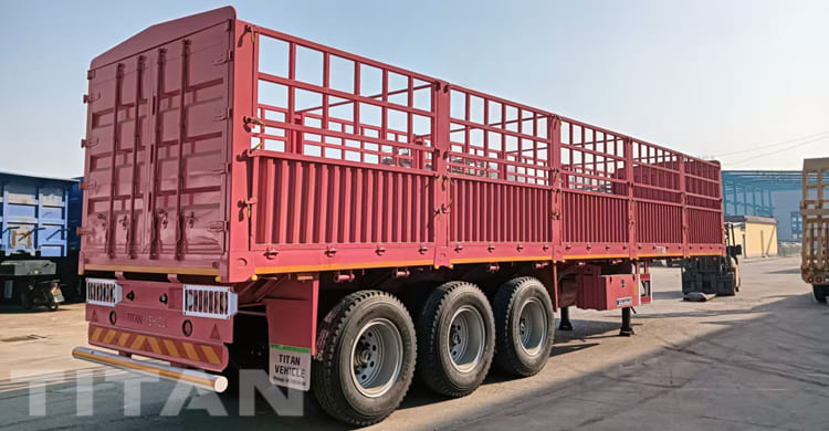 60 Ton Fence Cargo Semi Trailer for Sale in Tanzania