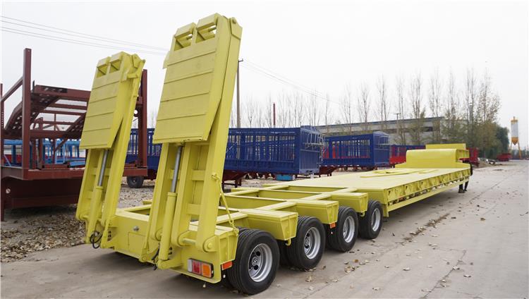 4 Line 8 Axle 120 Ton Low Bed Trailer for Sale