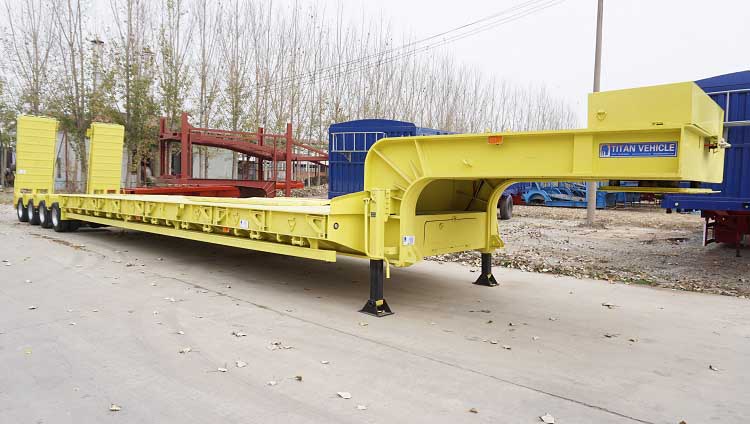 4 Line 8 Axle 120 Ton Low Bed Trailer for Sale