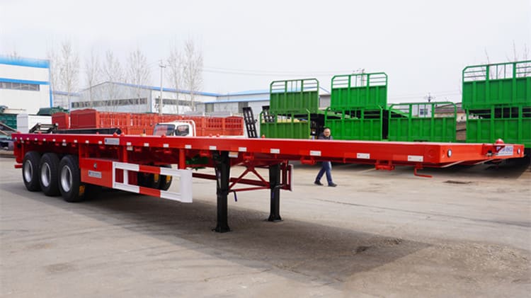 3 Axle 40 Ft Flatbed Trailer For Sale