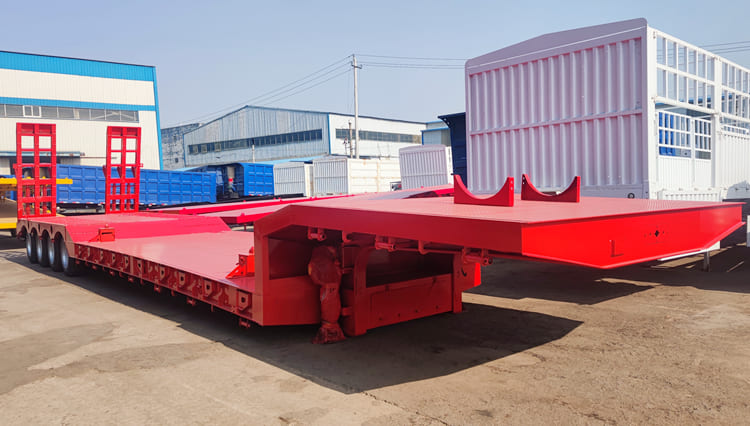 4 Axle Low Bed Trailer Truck for Sale in Guinea 