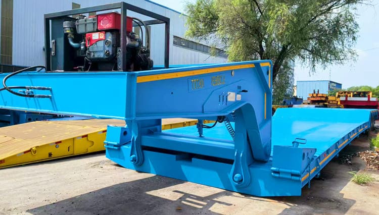 牙买加出售4线8轴可拆卸颈式拖车