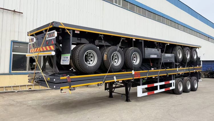 坦桑尼亚出售三轴平板拖车