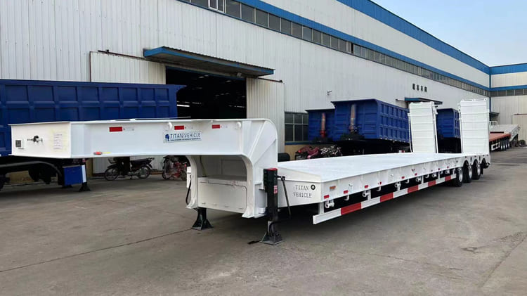 几内亚出售40英尺半低平板拖车