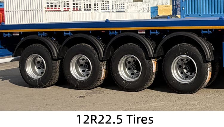 牙买加出售40英尺卡车平板拖车