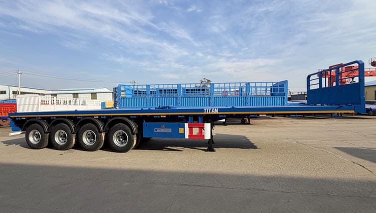 牙买加出售40英尺卡车平板拖车