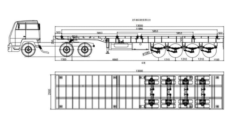Flatbed Tractor Truck Trailer for Sale in Jamaica