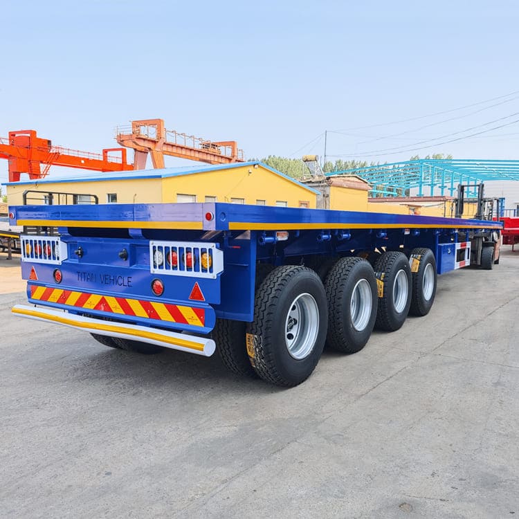 Flatbed Tractor Truck Trailer