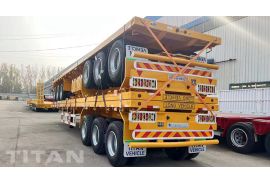 12Metre 3 Axle Flatbed Truck Trailer wil be sent to Tanzania Dar Es Salaam