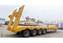 4 Axle 100 Tons Low Bed Semi Trailer will be sent to Benin