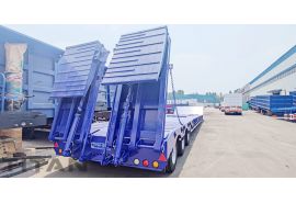 3 Axle 80 Tons Semi Low Loader Trailer will be sent to Zimbabwe