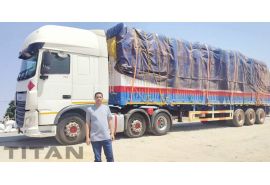 3 Axle 40 Ft Fence Semi Trailer was sent to Senegal