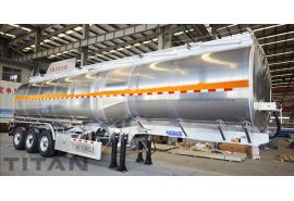 45000 Liters Aluminum Fuel Tanker Trailer will be sent to Costa Rica