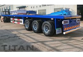 Three Axle Truck Flatbed Trailer will be Sent to Congo