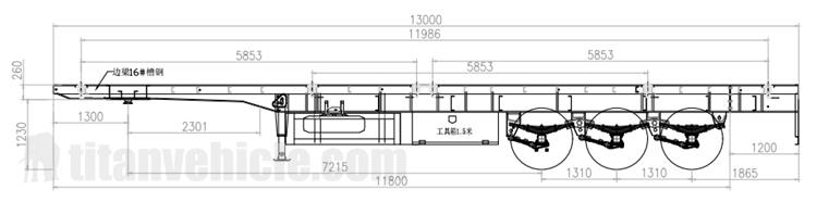 Triple Axle 40Ft Flatbed Trailer for Sale In Fiji