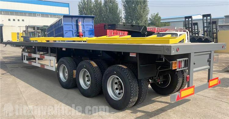 12.5m Tri Axle Trailer with Front Wall for Sale In Ghana