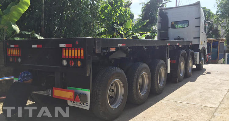 3 Axle 20Ft Flatbed Truck Trailer for Sale in Philippines