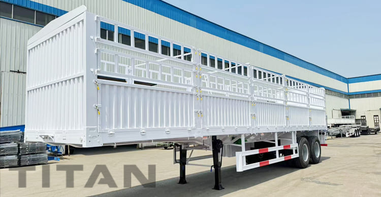 2 Axle Fence Cargo Semi Trailer for Sale in Tanzania 
