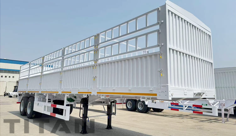 2 Axle Fence Cargo Semi Trailer for Sale in Tanzania 