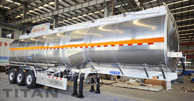 45000 Liters Aluminum Fuel Tanker Trailer for Sale in Costa Rica