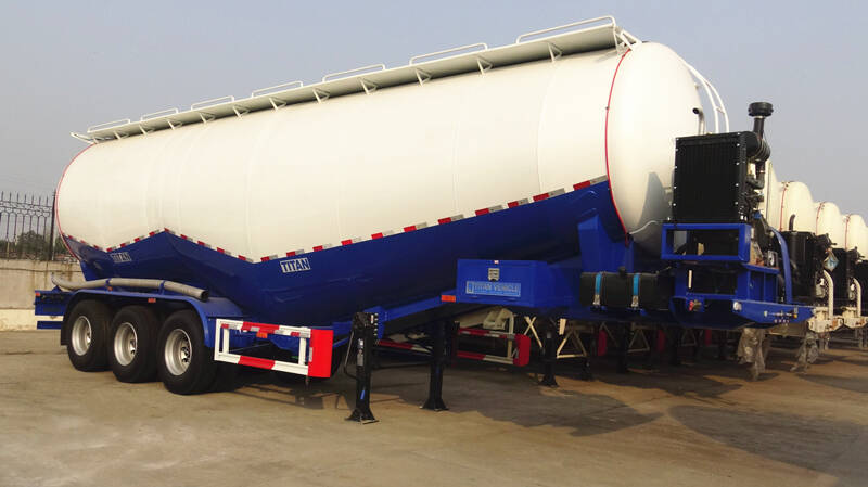 W Shape 60cbm Bulk Cement Tanker