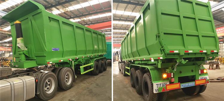 3 Axle 100 Ton Tipper Semi Trailer for Sale