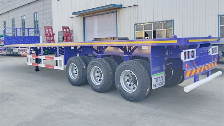 40 Ft Tri Axle Flatbed Trailer for Sale 