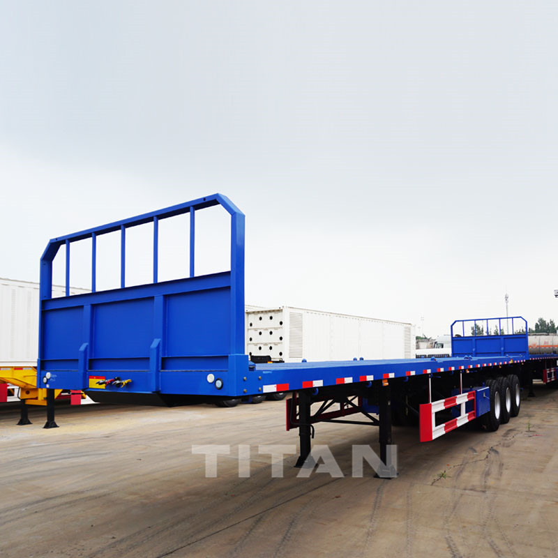 Flatbed Trailer with front wall