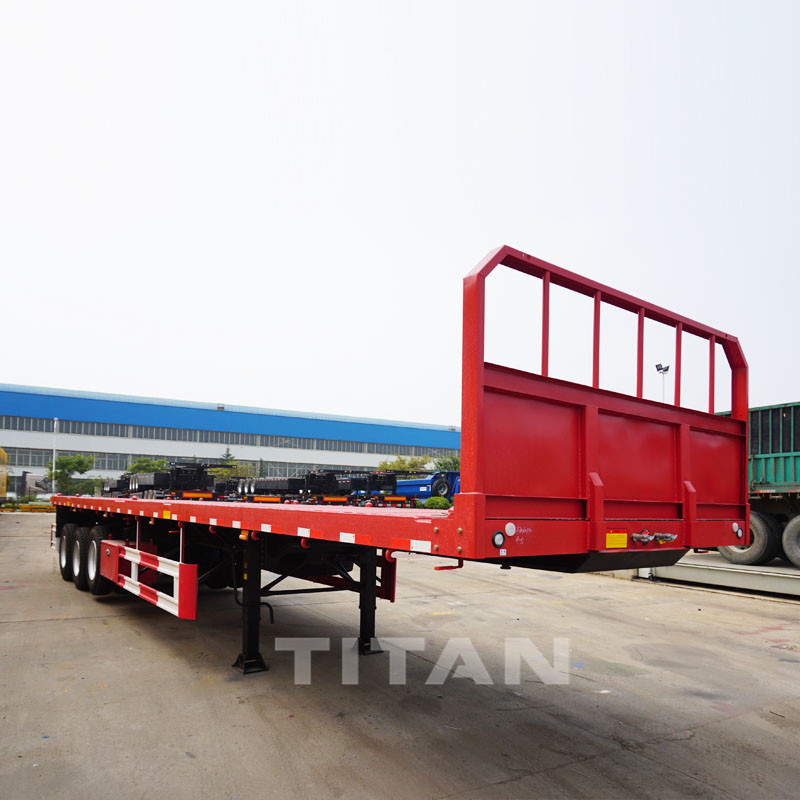 Flatbed Trailer with front wall