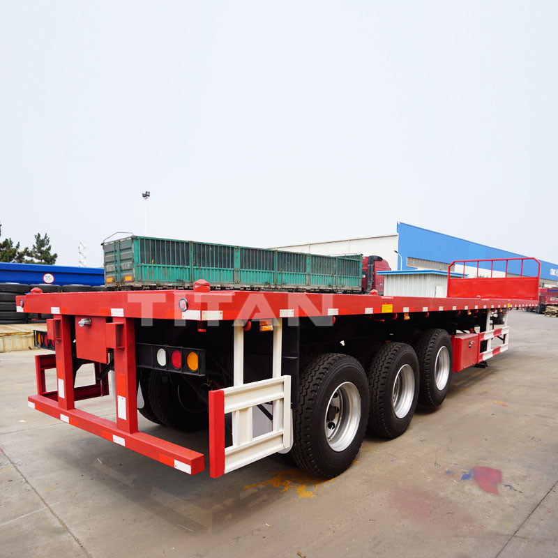 Flatbed Trailer with front wall