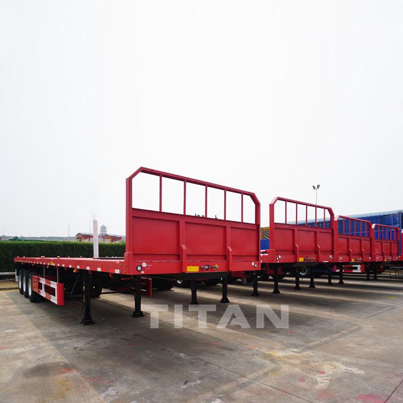 Flatbed Trailer with front wall